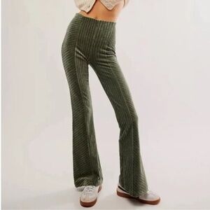 Free People Pull On Velvet Flare Pants